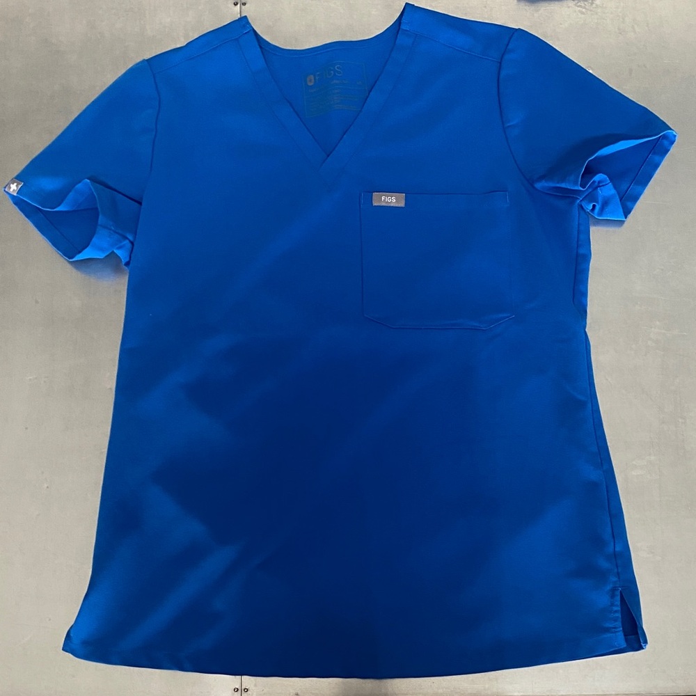 Figs Blue Top XS